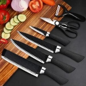 Zepter Non-Stick Coated Kitchen Knife Set – 6-Piece Collection