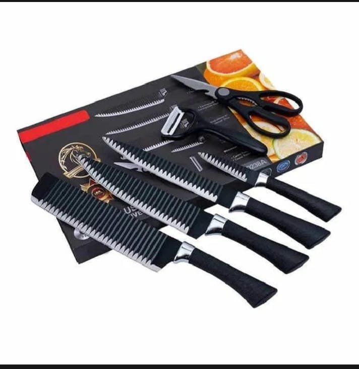 Zepter Non-Stick Coated Kitchen Knife Set – 6-Piece Collection - Image 4