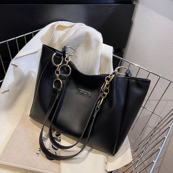 Premium Soft PU Leather Women Shoulder Bag – Golden Chain Strap | Large Capacity | Daily & Office Use - Image 5