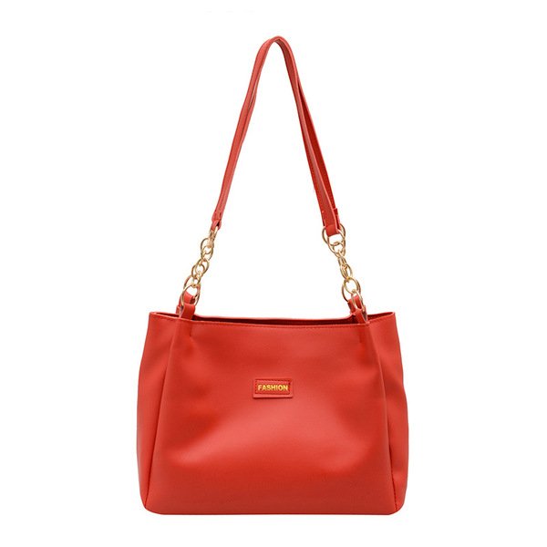 Premium Soft PU Leather Women Shoulder Bag – Golden Chain Strap | Large Capacity | Daily & Office Use - Image 2