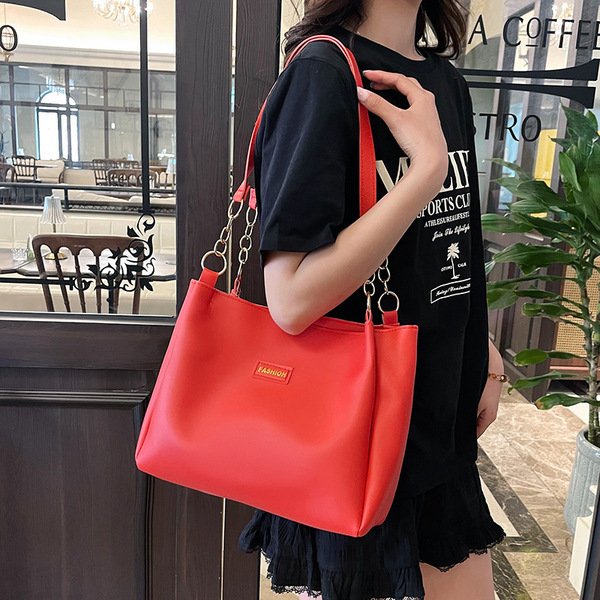 Premium Soft PU Leather Women Shoulder Bag – Golden Chain Strap | Large Capacity | Daily & Office Use - Image 9