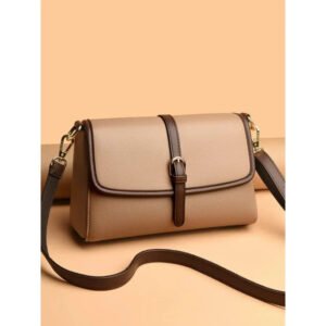 Genuine Soft Leather Handbag ( Badami)
