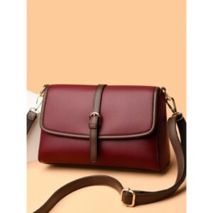 Genuine Soft Leather Handbag-( Meroon)